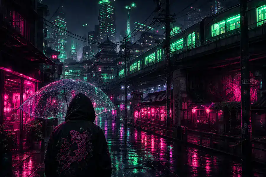 Neon city example