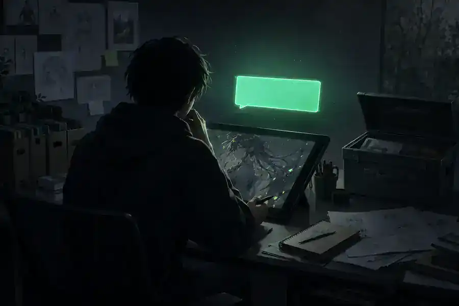 Illustration representing an unverified online safety assumption