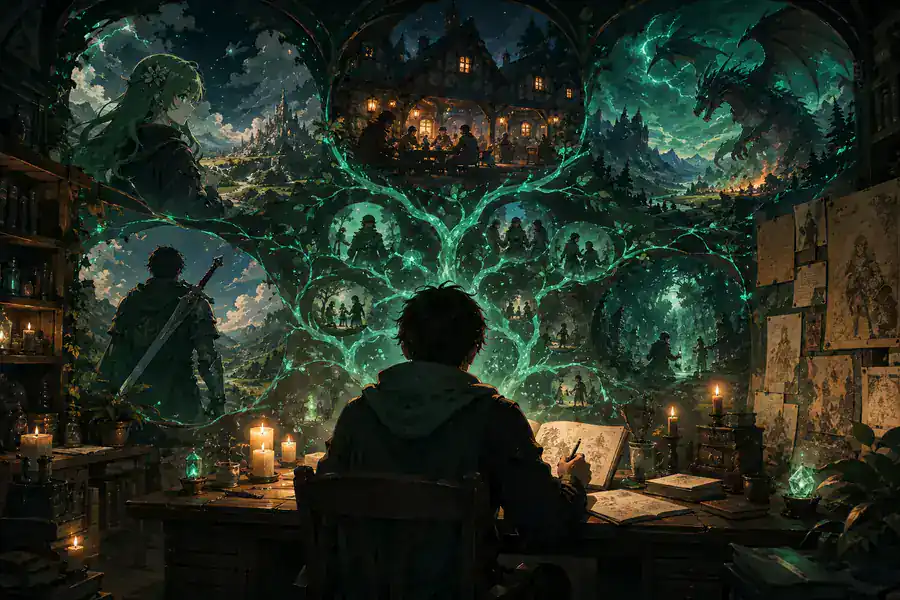 Anime-inspired creative scene from Yodayo